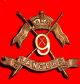 9th Lancers regimental badge, one of the regiments Cuthbert served with in India